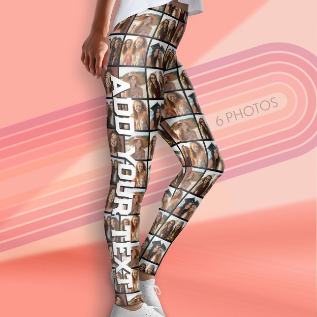 Skapa en Anpassningsbar Photo Collage - 6 foton -  Leggings (Custom Leggings with Photos)