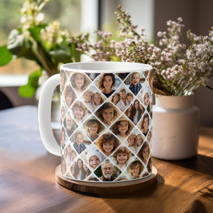 Skapa en Anpassningsbar Photo Collage med 12 foton Kaffemugg