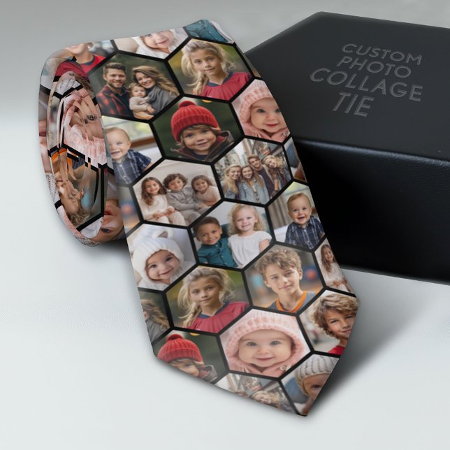 Skapa en Anpassningsbar Photo Collage med 12 foton Slips (Custom Photo Collage Tie - Create Your Own Look)