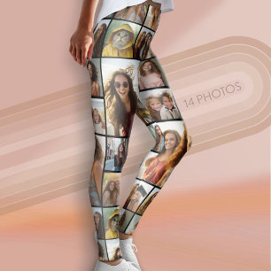 Skapa en Anpassningsbar Photo Collage med 14 foton Leggings