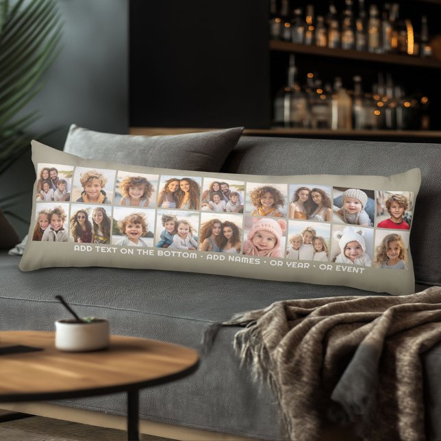 Skapa en Anpassningsbar Photo Collage med 18 foton Kroppskudde (Body Pillow with Photo Collage)