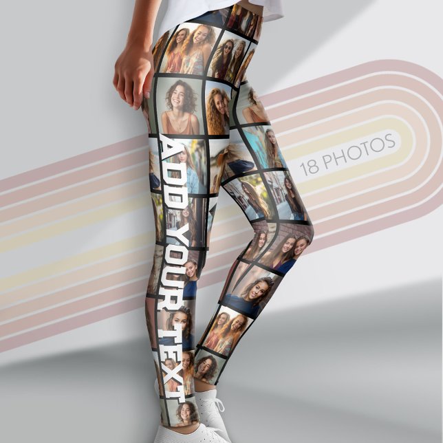 Skapa en Anpassningsbar Photo Collage med 18 foton Leggings (Custom Leggings with Photos)