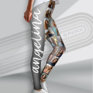 Skapa en Anpassningsbar Photo Collage med 18 foton Leggings