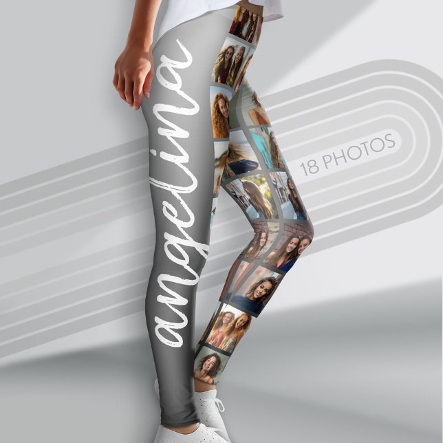 Skapa en Anpassningsbar Photo Collage med 18 foton Leggings (Custom Photo Leggings with 18 Photos)