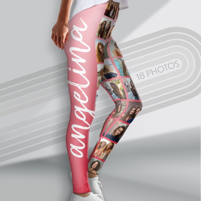 Skapa en Anpassningsbar Photo Collage med 18 foton Leggings (Custom Photo Leggings with 18 Photos)