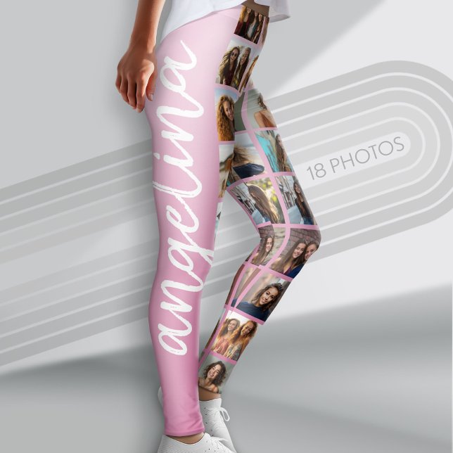 Skapa en Anpassningsbar Photo Collage med 18 Photo Leggings (Custom Photo Leggings with 18 Photos)