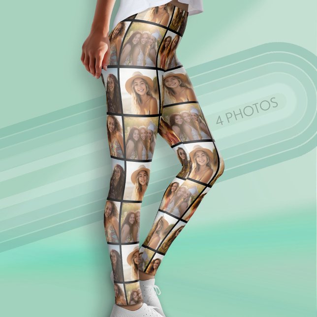 Skapa en Anpassningsbar Photo Collage med 4 foton Leggings (Custom Leggings with 4 Photos)