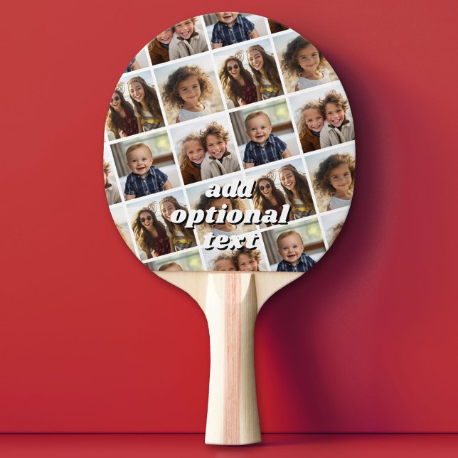 Skapa en Anpassningsbar Photo Collage med 4 foton Pingisracket (Custom Pink Pong Paddle)