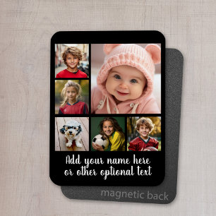Skapa en Anpassningsbar Photo Collage med 6 foton Magnet