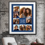 Skapa en Anpassningsbar Photo Collage med 8 fotofl Poster<br><div class="desc">Använda ditt favoritfoto eller bilder om du vill göra roligten  med vänner. En minimalistisk design med bara bilder och ett textblock.</div>