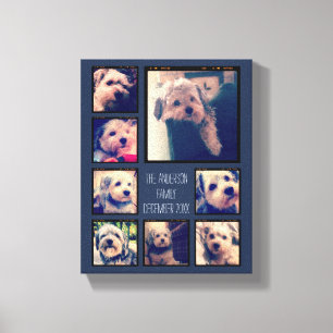 Skapa en Anpassningsbar Photo Collage med 8 foton Canvastryck