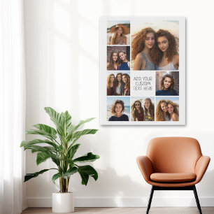 Skapa en Anpassningsbar Photo Collage med 8 foton Canvastryck