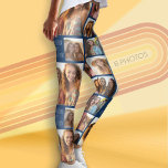 Skapa en Anpassningsbar Photo Collage med 8 foton Leggings<br><div class="desc">Använda ditt favoritfoto eller bilder om du vill göra roligten  med vänner.</div>