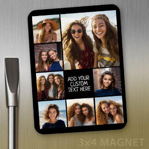 Skapa en Anpassningsbar Photo Collage med 8 foton Magnet