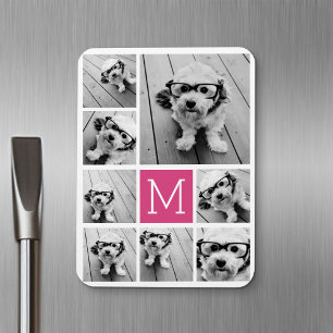 Skapa en Anpassningsbar Photo Collage med 8 foton Magnet