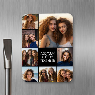 Skapa en Anpassningsbar Photo Collage med 8 foton Magnet