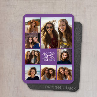 Skapa en Anpassningsbar Photo Collage med 8 foton Magnet