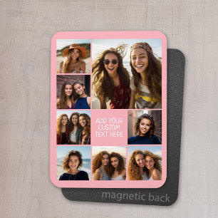 Skapa en Anpassningsbar Photo Collage med 8 foton Magnet