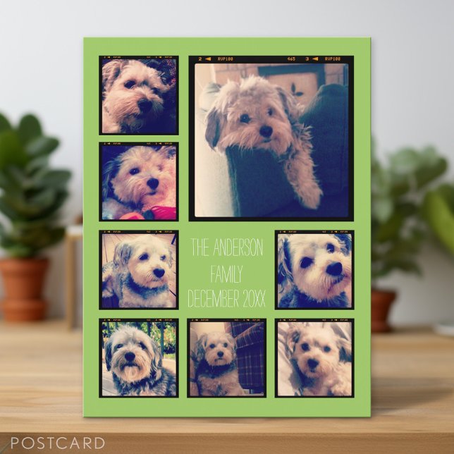 Skapa en Anpassningsbar Photo Collage med 8 foton Vykort (Personalized Photo Postcard)