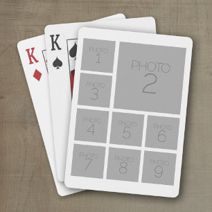 Skapa en Anpassningsbar Photo Collage med 9 foton Casinokort