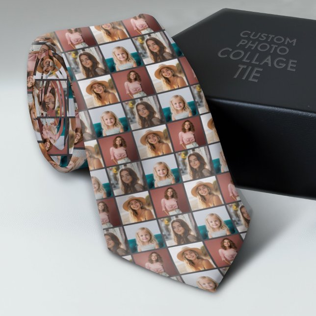 Skapa en Anpassningsbar Photo Collage Mönster - 4  Slips (Custom Photo Collage Tie - Create Your Own Look)