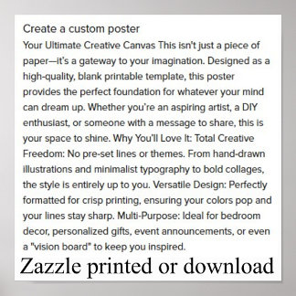 Skapa en anpassningsbar poster