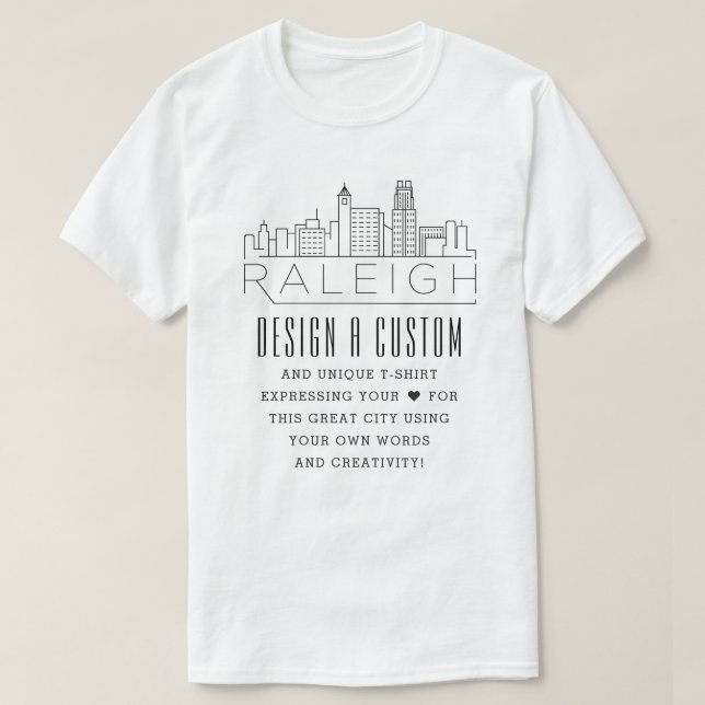 Skapa en Anpassningsbar Raleigh, North Carolina Th T Shirt (Design framsida)