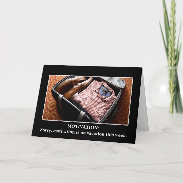 Skapa en beställnings- demotivationalgåva kort (Framsida)