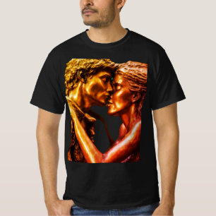 Skapa en brons skulptur av en förhistorisk kupong t shirt