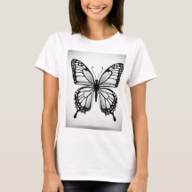 Skapa en Butterfly Black and White