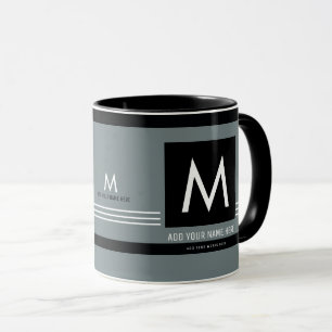 skapa en coola och ett modernt monogram mugg