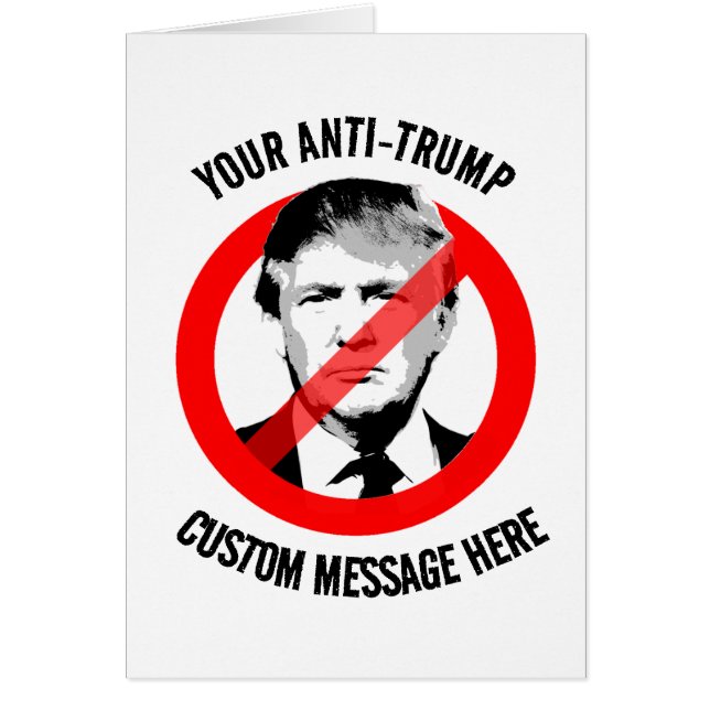 Skapa en egen antitrumpump hälsningskort (Framsidan)