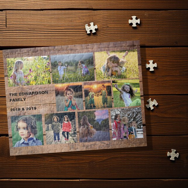 Skapa en egen fotokollage för släkt pussel (Create your own personal family photo collage jigsaw puzzle, Great fun !)