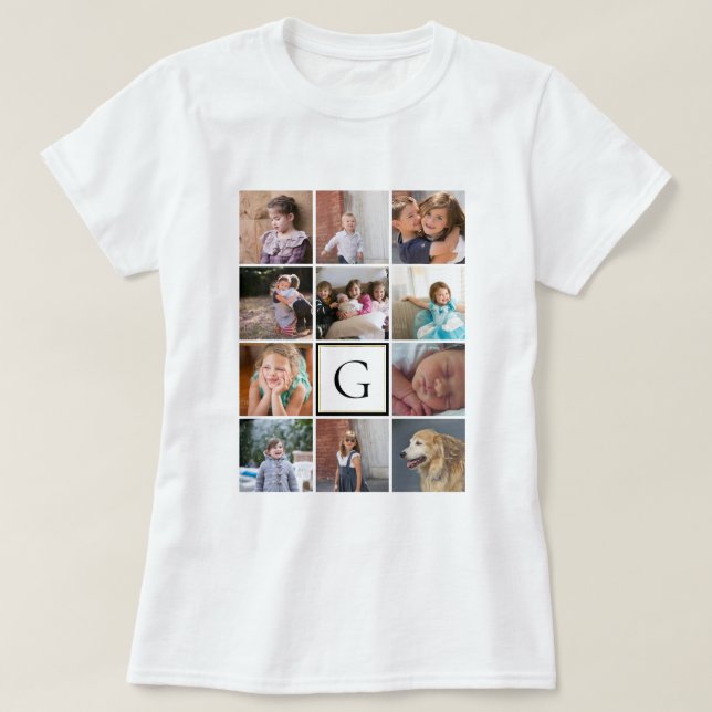 Skapa en egen personlig-fotosamlingsmall t shirt (Design framsida)