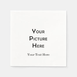 Skapa en egen tom Anpassningsbar-mallfotodesign Pappersservett