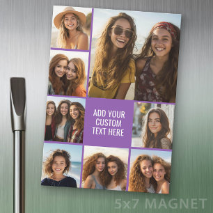 Skapa en fotokollage med 8 bilder - Magnet