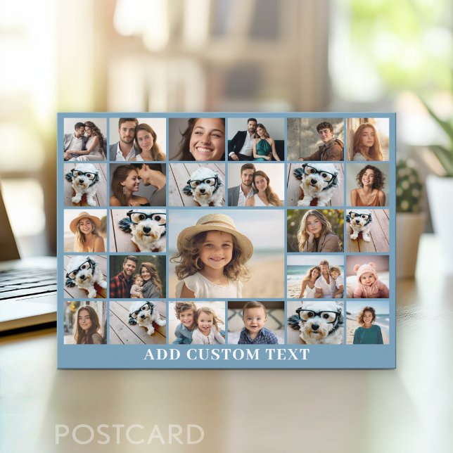 Skapa en funky fotokollage med 27 foton vykort (Photo Postcard - Customize with your favorite photos)