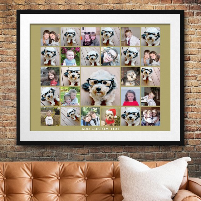 Skapa en Funky Photo Collage med 27 foton Poster (Custom Photo Collage Poster)