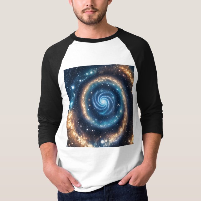Skapa en galaxtemerad T-shirt-design T Shirt (Framsida)