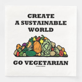 Skapa en hållbar världsjakt på växtlighet pappersservett
