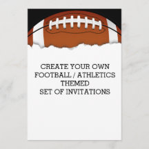 Skapa en inbjudan som temat Fotboll