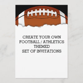 Skapa en inbjudan som temat Fotboll