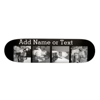 Skapa en Instagram Collage med 4 foto - svart Skateboard Bräda 20 Cm