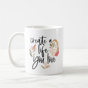 Skapa en livstid som du Kärlekar-positiv offert Kaffemugg