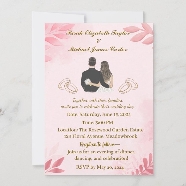 Skapa en minnesvärd nyckelroll med den här Elegant Inbjudningar (Framsida)