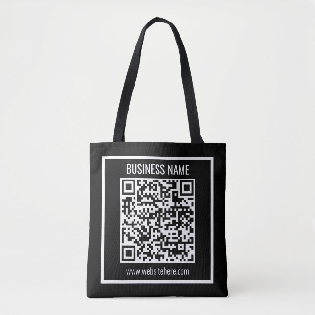 Skapa en modern QR-kod omedelbart Tygkasse (Framsida)