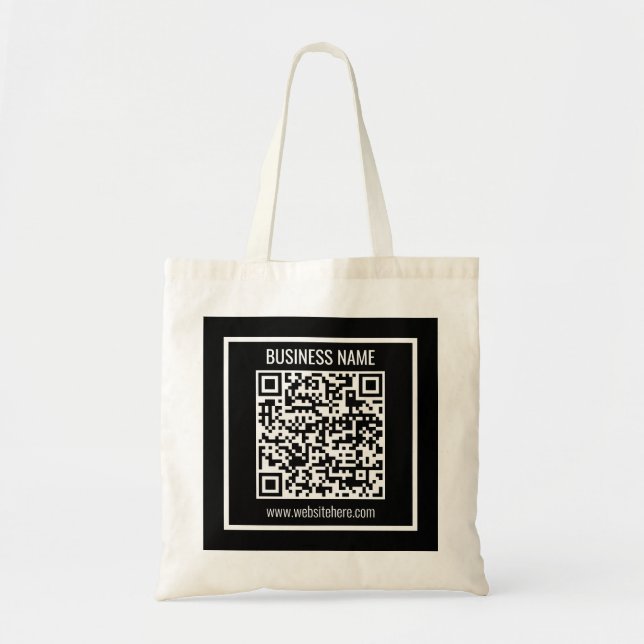 Skapa en modern QR-kod omedelbart Tygkasse (Framsidan)