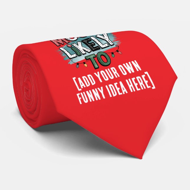 😂 Skapa en mycket trolig 🎄 berömvärd juloffert Slips (Rullad)