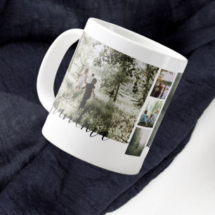 Skapa en Personlig-familj Fotokeepé Jumbo Mugg