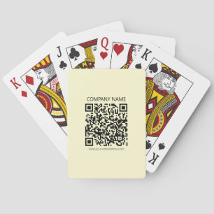 Skapa en QR-kod Blekgul Casinokort